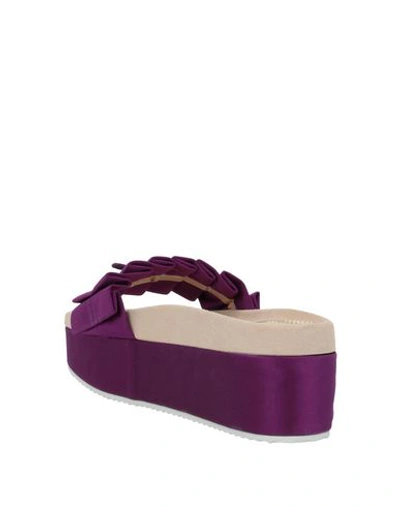 Shop Charlotte Olympia Sandals In Dark Purple