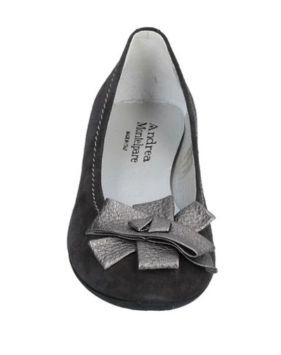 Shop Andrea Montelpare Ballet Flats In Steel Grey