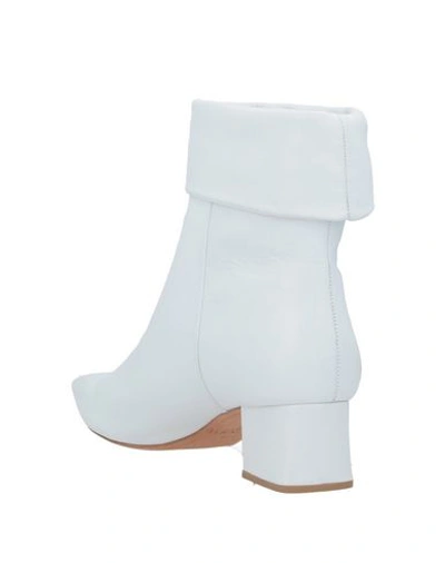 Shop Alexandre Birman Woman Ankle Boots White Size 12 Soft Leather