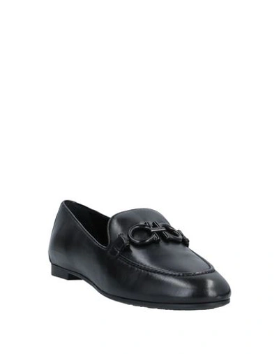 Shop Ferragamo Loafers In Black