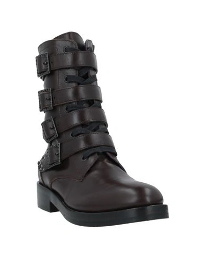 Shop Alberto Gozzi Ankle Boot In Dark Brown