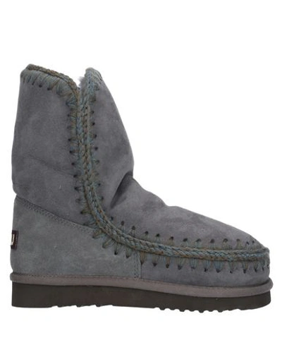 Shop Mou Ankle Boots In Lead
