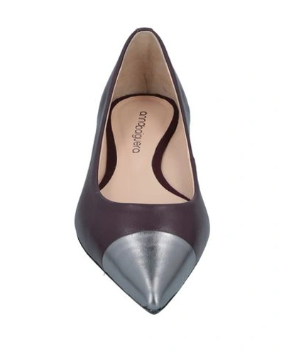 Shop Anna Baiguera Ballet Flats In Silver