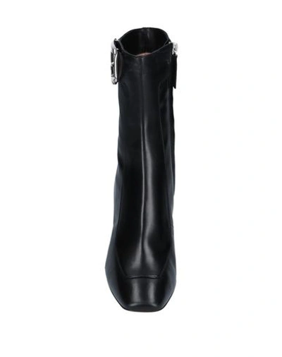 Shop Alberta Ferretti Woman Ankle Boots Black Size 10 Soft Leather