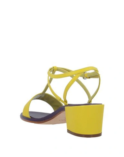 Shop Rodo Sandals In Yellow