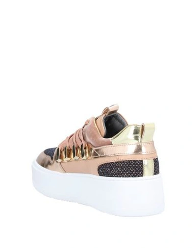 Shop Cesare Paciotti 4us Sneakers In Copper