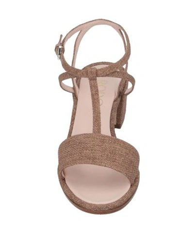 Shop Rodo Sandals In Camel