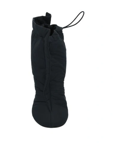 Mm6 Maison Margiela Black Leather Ankle Boots In Black