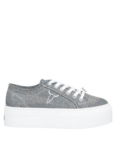 Shop Windsor Smith Sneakers In Silver