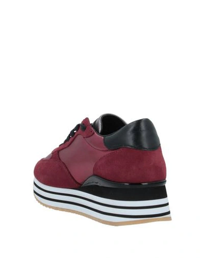 Shop Crime London Sneakers In Maroon