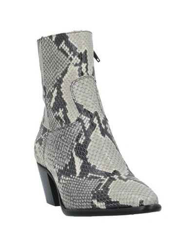 Shop Anna F Ankle Boot In Light Grey