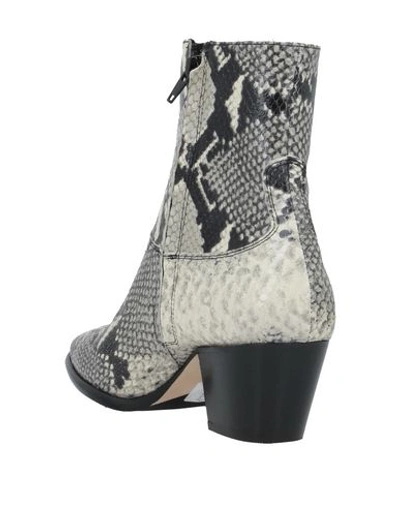 Shop Anna F. Ankle Boot In Light Grey