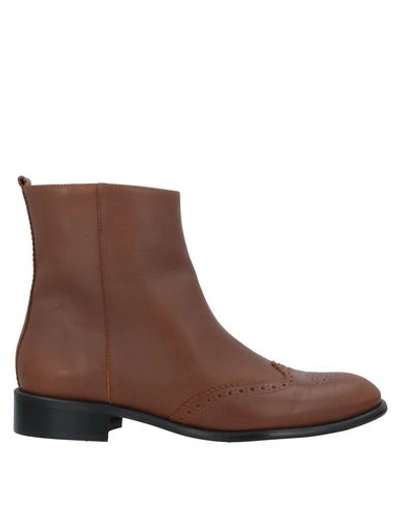 Shop Weekend Max Mara Ankle Boots In Brown