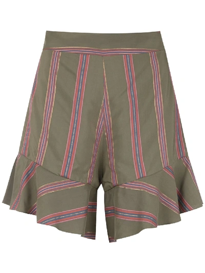 Shop Olympiah 'drina' Shorts In Green
