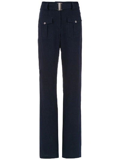 Shop Olympiah Roma Flared Pants In Blue