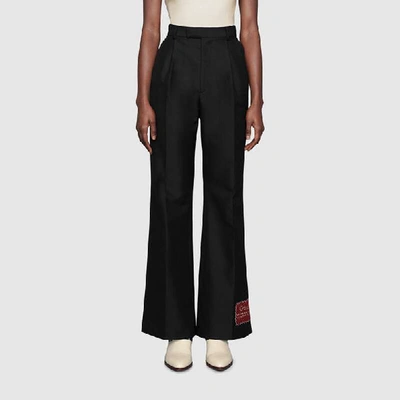 Shop Gucci Wool Mohair Pant With  Eterotopia In Black