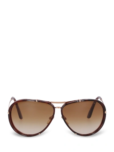 Pre-owned Tom Ford Squared In Brown