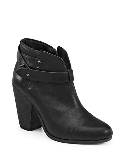 Shop Rag & Bone Harrow Leather Ankle Boots In Black