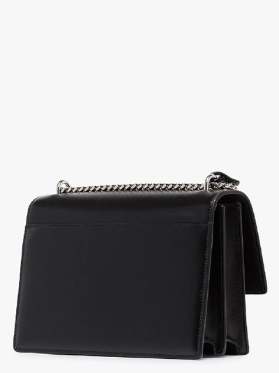 Shop Saint Laurent Black Sunset Medium Leather Shoulder Bag