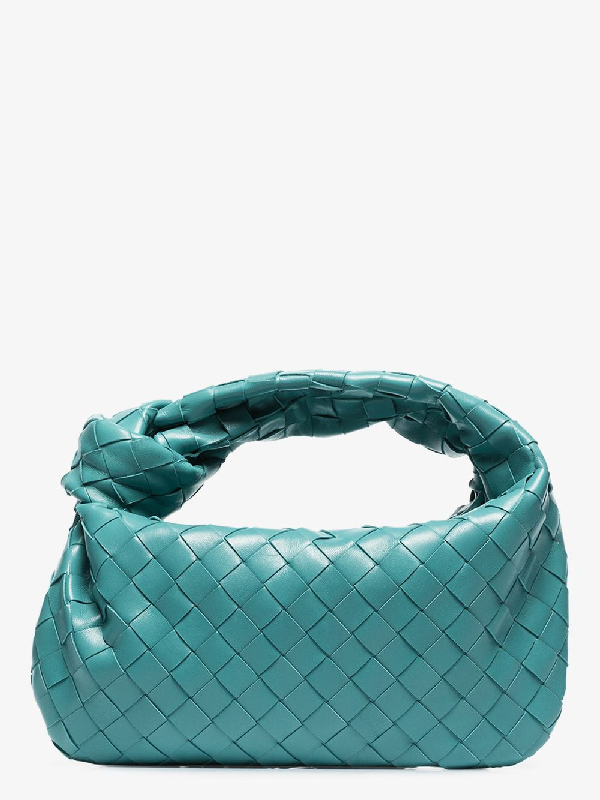 Bottega Veneta Green Jodie Intrecciato Leather Clutch Bag | ModeSens