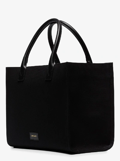 Shop Versace Gv Signature Tote Bag In Black