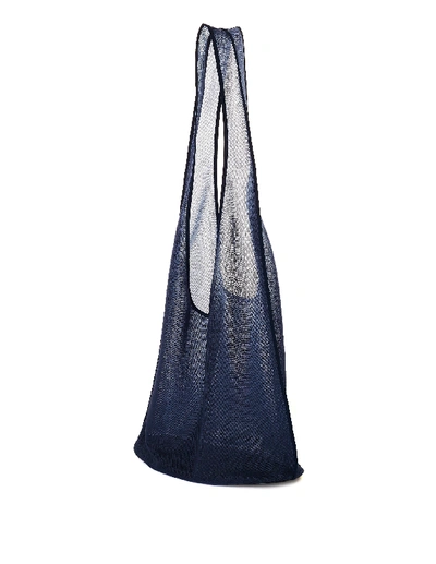 Shop The Row Sock Bindle Shopping Bag In Navy Blue