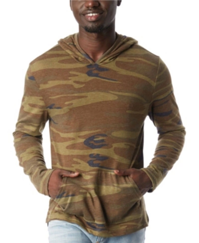 Shop Alternative Apparel Men's Marathon Printed Pullover Hoodie In Green Camo