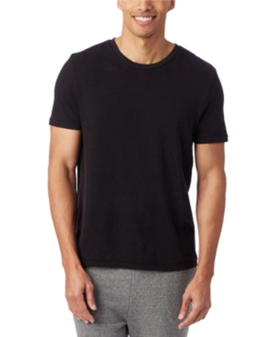 Shop Alternative Apparel Men's Outsider Heavy Wash Jersey T-shirt In Black