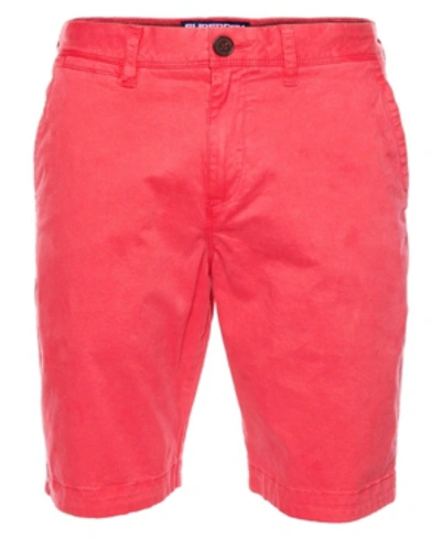 Shop Superdry Men's International Chino Shorts In Pink