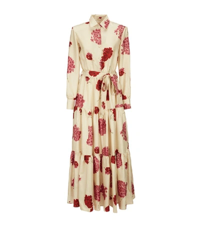 Shop La Doublej Bellini Floral Maxi Shirt Dress