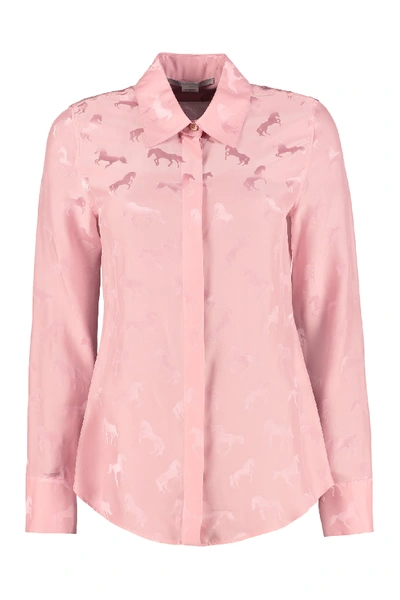 Shop Stella Mccartney Jacquard Shirt In Pink