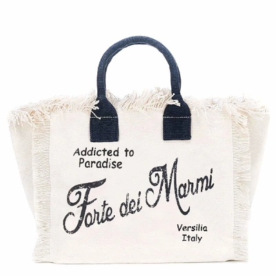 Mc2 Saint Barth Forte Dei Marmi Canvas Bag In White | ModeSens