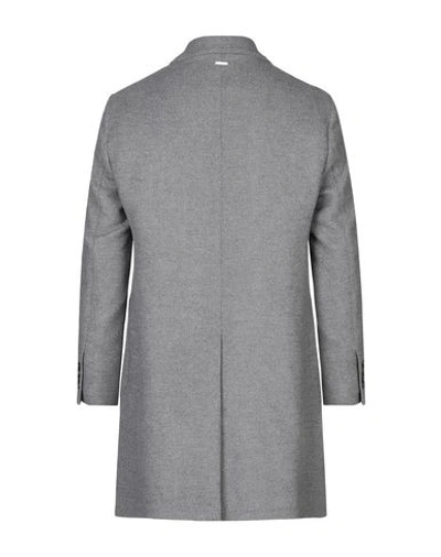 Shop Aglini Coat In Grey