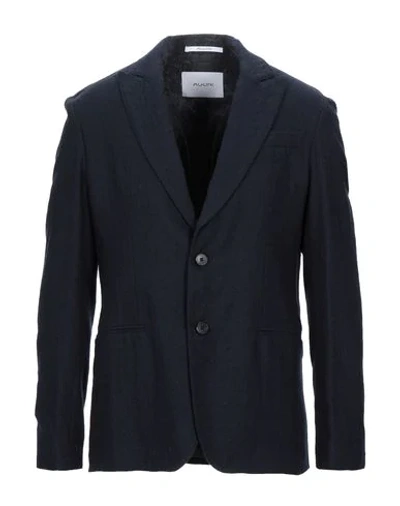 Shop Aglini Suit Jackets In Dark Blue