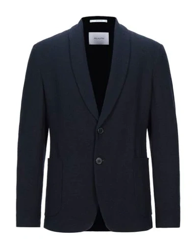 Shop Aglini Suit Jackets In Dark Blue