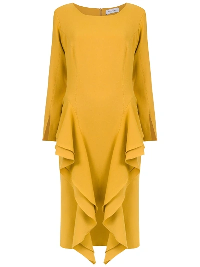 Shop Olympiah Chipre Midi Dress In Yellow