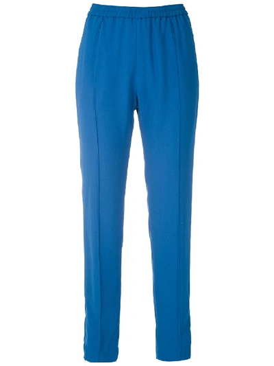 Shop Reinaldo Lourenço Drawstring Slim-fit Trousers In Blue