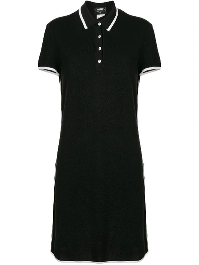 Pre-owned Chanel 1996 Polo Dress In Black