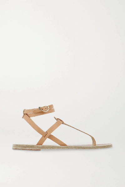 Shop Ancient Greek Sandals Estia Leather Sandals In Neutral