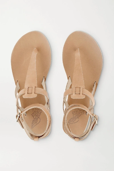 Shop Ancient Greek Sandals Estia Leather Sandals In Neutral