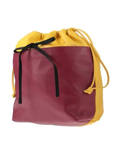 Shop Marni Backpacks & Fanny Packs In Garnet