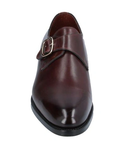 Shop Santoni Man Loafers Dark Brown Size 7.5 Soft Leather
