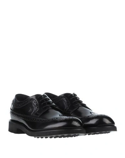 Shop Tod's Laced Shoes In Black