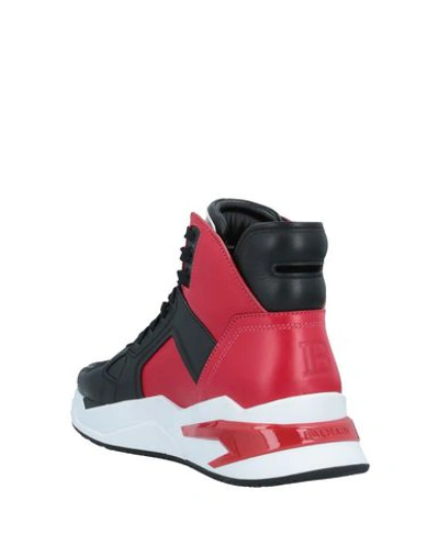 Shop Balmain Sneakers In Red