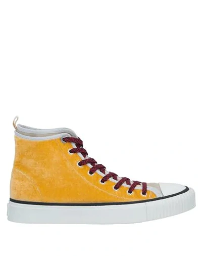 Shop Lanvin Sneakers In Light Yellow