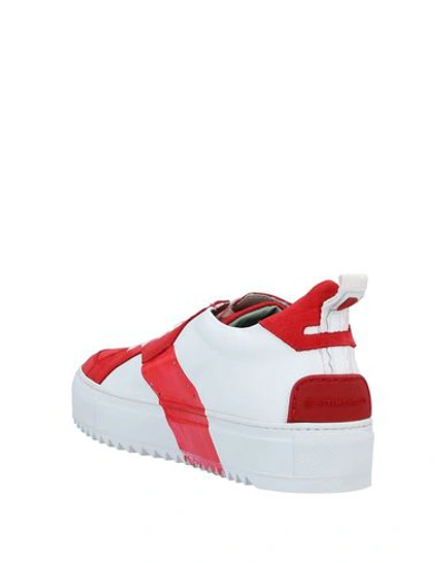 Shop Attimonelli's Sneakers In Red