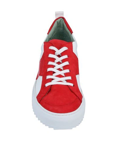 Shop Attimonelli's Sneakers In Red