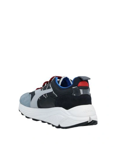 Shop Diadora Heritage Man Sneakers Slate Blue Size 8 Soft Leather, Textile Fibers