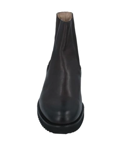 Shop Alessandro Dell'acqua Boots In Dark Brown