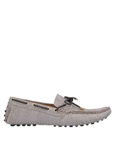Shop Zenith Loafers In Dove Grey
